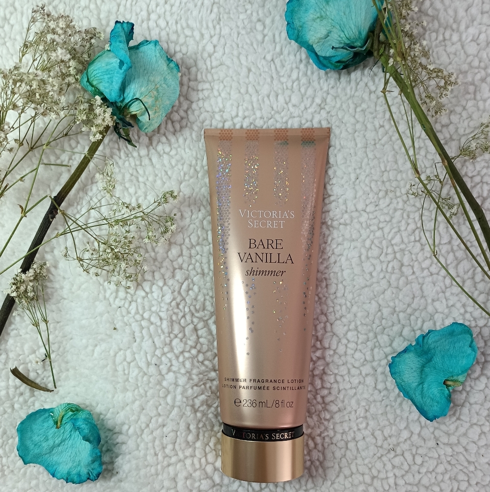 Victoria's Secret Bare Vanilla Shimmer Lotion - Gold and Pink